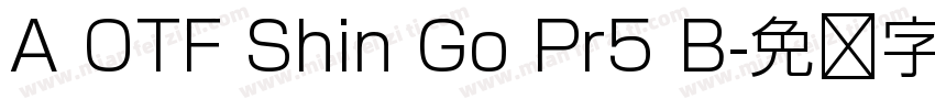 A OTF Shin Go Pr5 B字体转换
